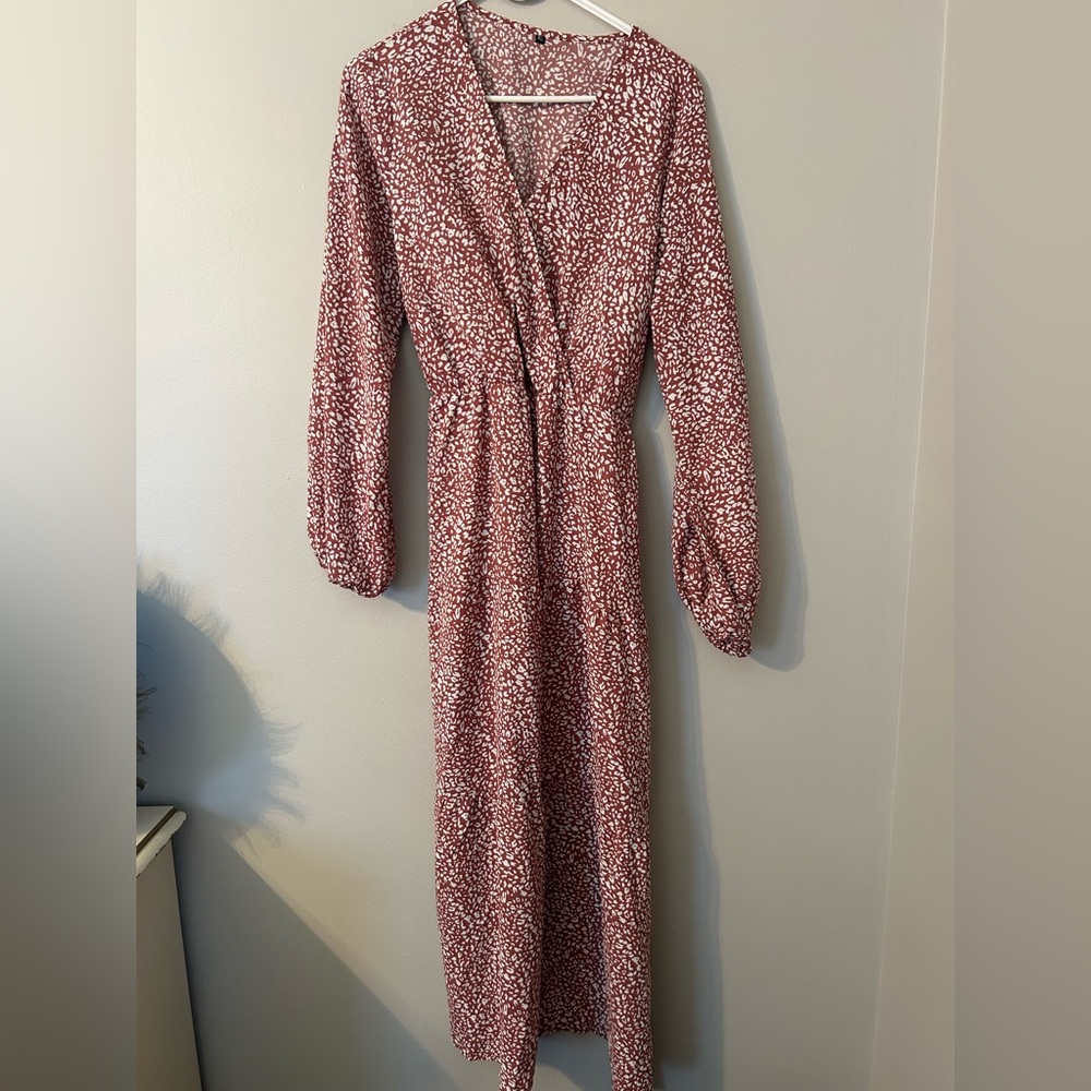 Pink Patterned Women's Dress